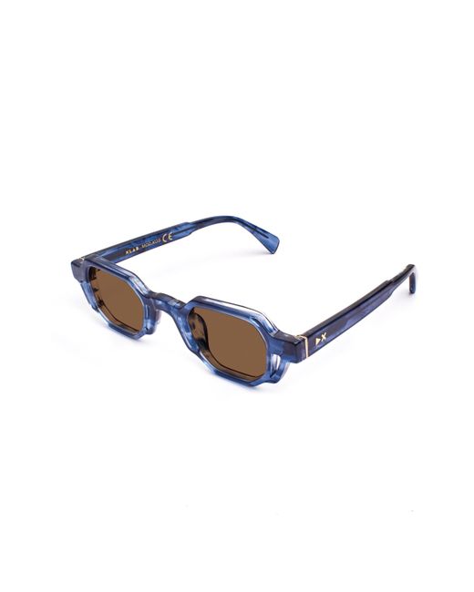 Xlab Blue Kos Sunglasses Acetate G15 Squared Polarized