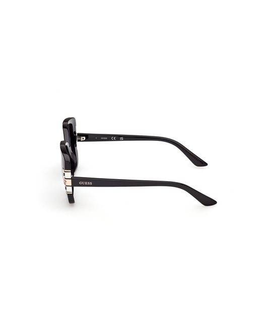 Guess Black Gu00294 01B Sunglasses Injected Smoke Squared Normal