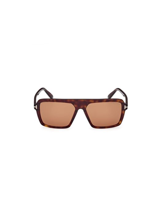 Tom Ford Black Ft1176 Vincent 52E Sunglasses Acetate Pilot Normal for men