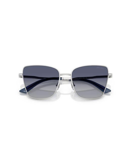 Jimmy Choo Black Jc4023J 30024L Sunglasses Metal Squared Normal Shaded