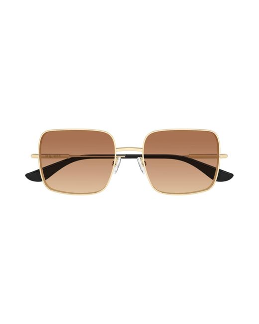 McQueen Black Am0564S 002 Sunglasses Metal Squared