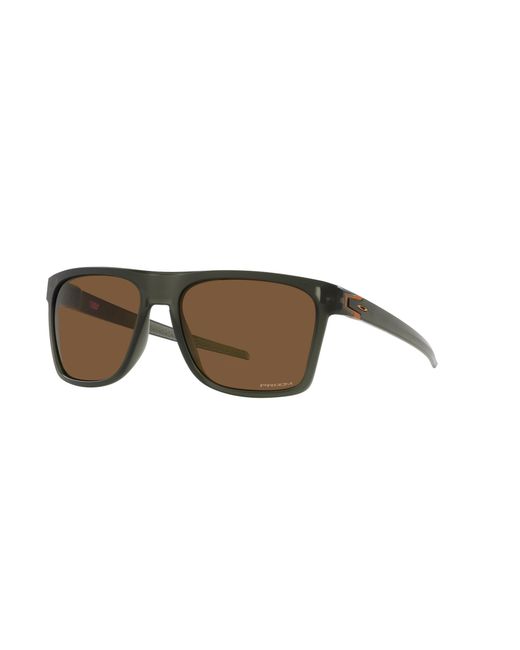 Oakley Black Oo9100 Leffingwell 910011 Sunglasses O_Matter Copper Squared Normal Prizm for men