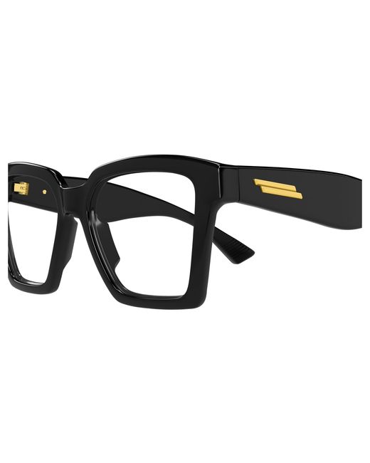 Bottega Veneta Black Bv1458O 001 Optical Frames Acetate Transparent Squared