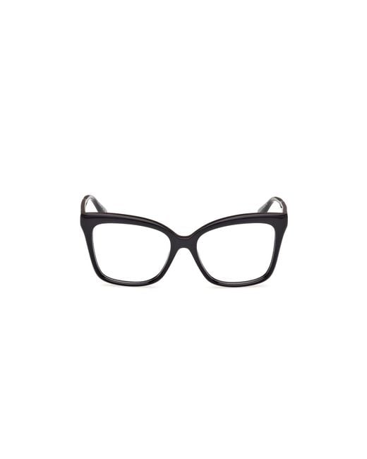 MAX&Co. Black Mo5130 001 Optical Frames Acetate Squared Normal