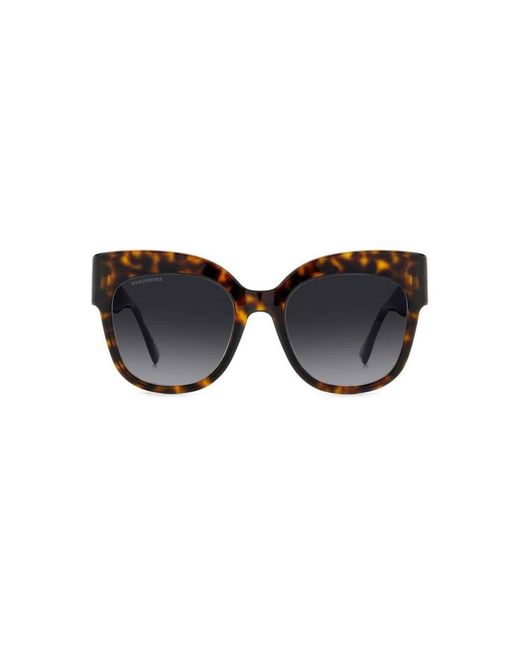 DSquared² Black D2 0097/S 086/9O Sunglasses Plastic Round Shaded