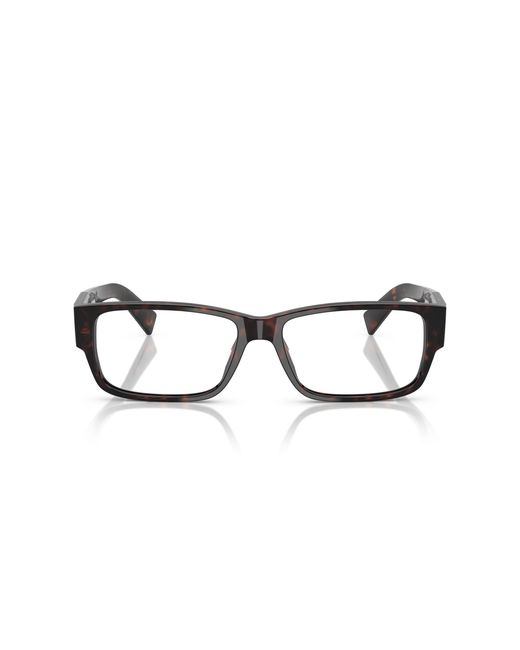 Prada Black Pr B09V 17N1O1 Optical Frames Acetate Squared Normal for men