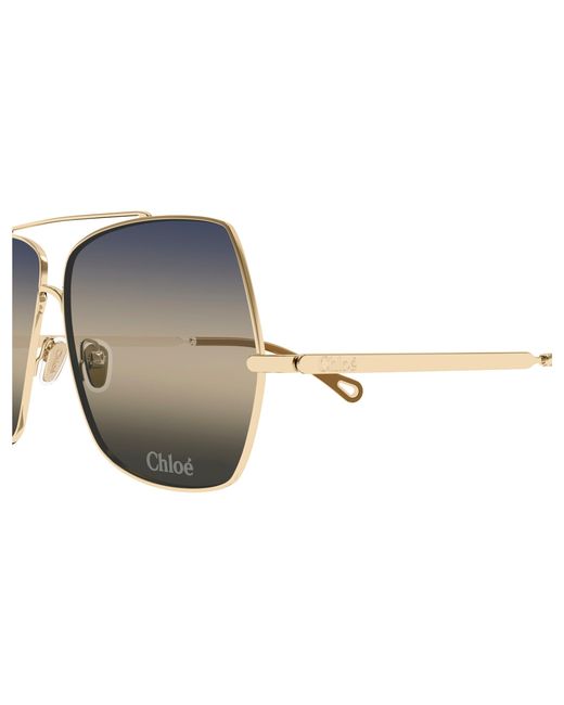 Chloé Black Ch0278S 006 Sunglasses Metal Squared
