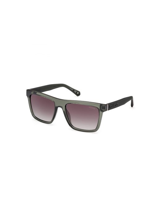 Guess Black Gu00166 96P Sunglasses Injected Squared Normal for men