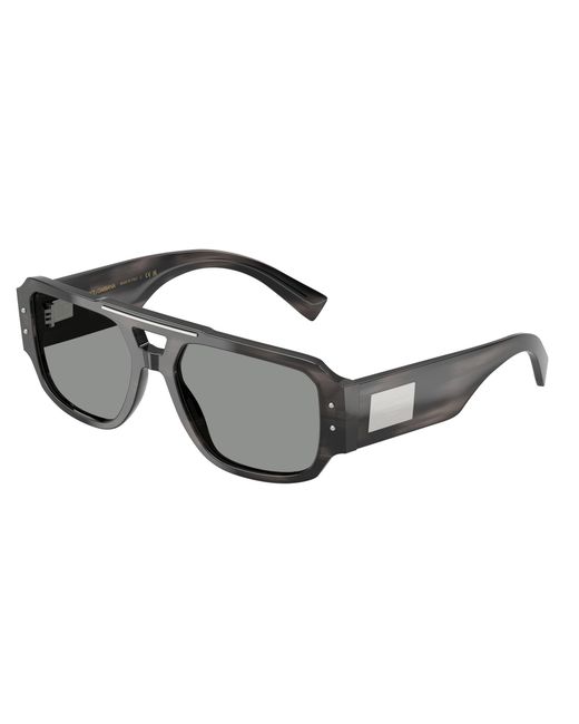 Dolce & Gabbana Black Dg4482 3440/1 Sunglasses Acetate Pilot Normal for men