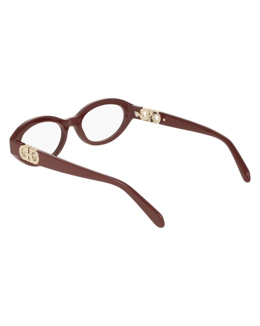 Ferragamo Black Sf3057 606 Optical Frames Acetate Round Normal