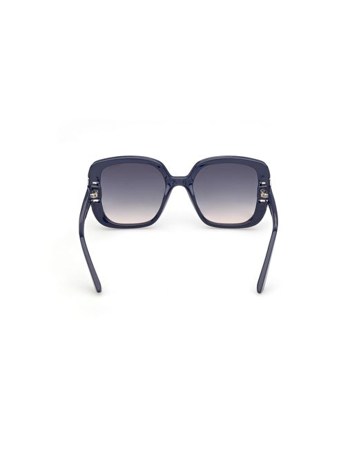 Guess Black Gu00294 90W Sunglasses Injected Squared Normal