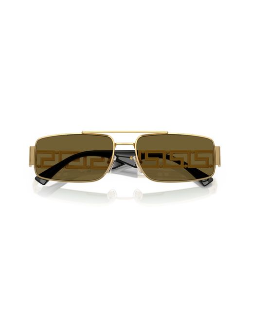 Versace Black Ve2257 100273 Sunglasses Metal Squared Normal for men