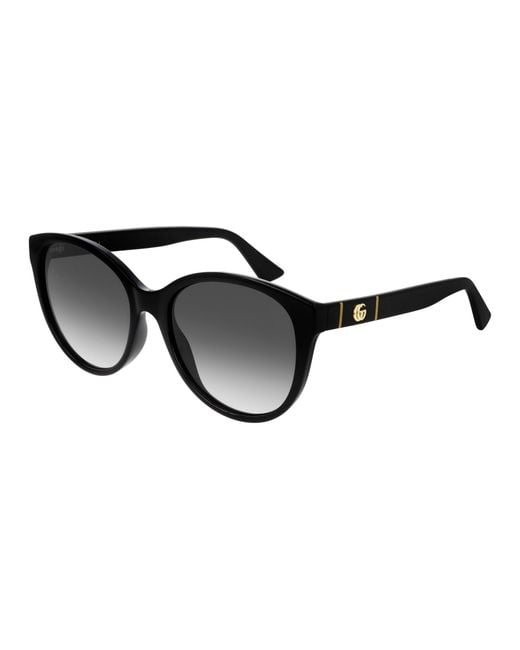 Gucci Black Gg0631S 001 Sunglasses Injected Cat Eye Normal Shaded