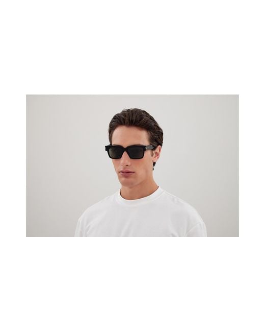 Saint Laurent Black Sl 732 Vadim 002 Sunglasses Acetate Squared for men
