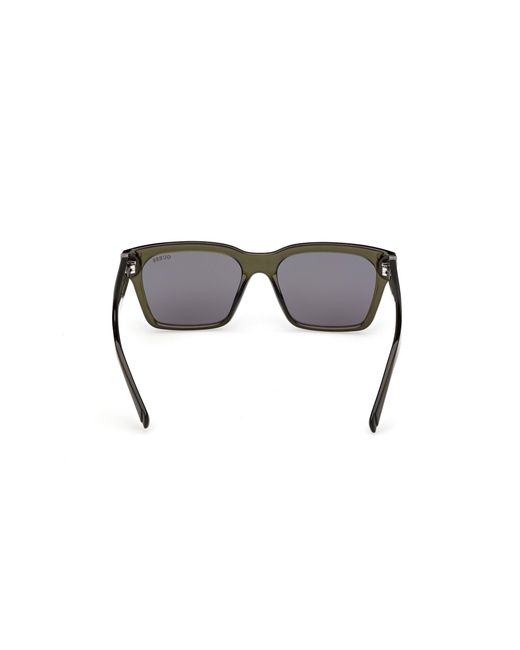 Guess Black Gu00299 96A Sunglasses Injected Smoke Squared Normal for men