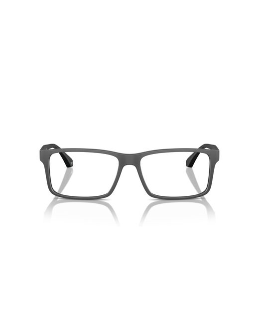 Emporio Armani Black Ea3038 6185 Optical Frames Peek Transparent Squared Normal for men