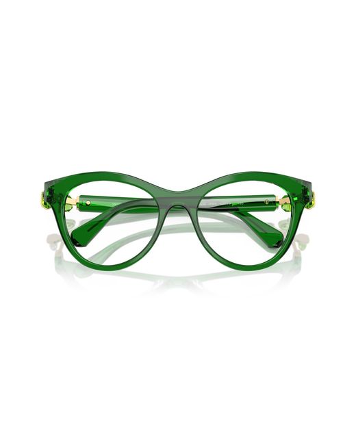 Swarovski Green Sk2036 1064 Optical Frames Acetate Round Normal
