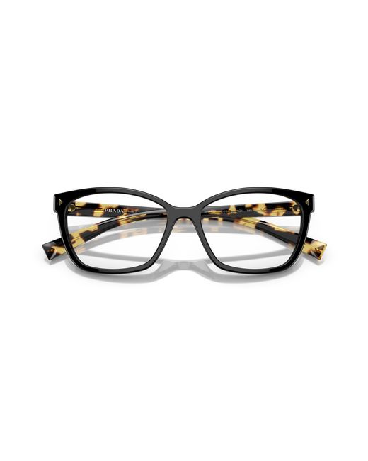 Prada Black Pr 15Zv 3891O1 Optical Frames Acetate Squared Normal