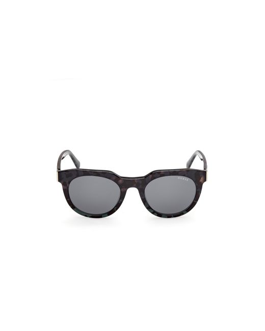 Guess Black Gu00214 98V Sunglasses Acetate Round Normal for men