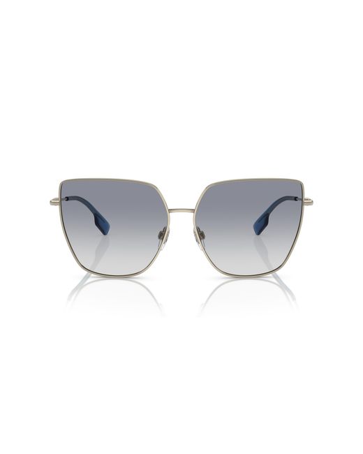 Burberry Black Be3143 110979 Sunglasses Metal Squared Shaded