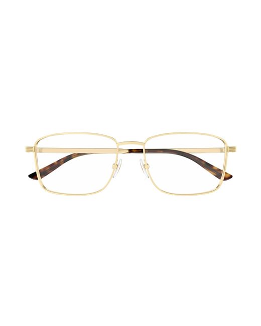 Gucci Black Gg1882O 002 Optical Frames Metal Transparent Squared for men