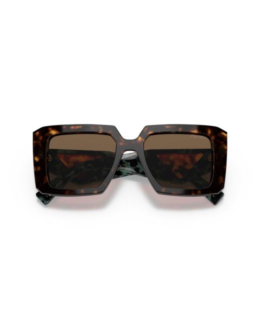 Prada Black Pr 23Ys 2Au06B Sunglasses Acetate Squared Normal