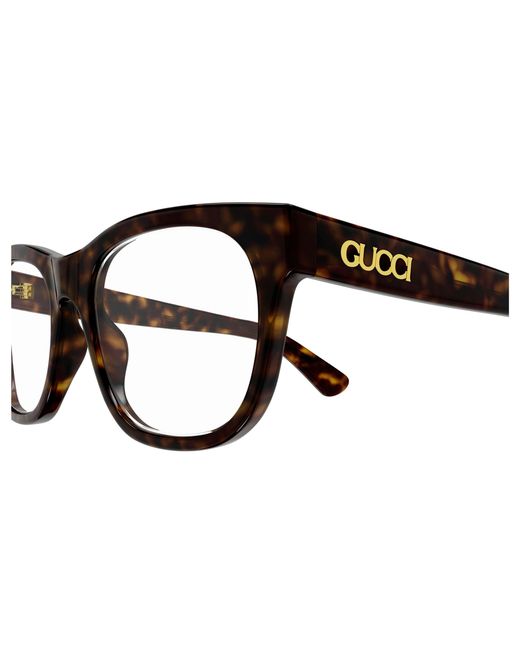 Gucci Black Gg1796O 002 Optical Frames Acetate Transparent Squared for men