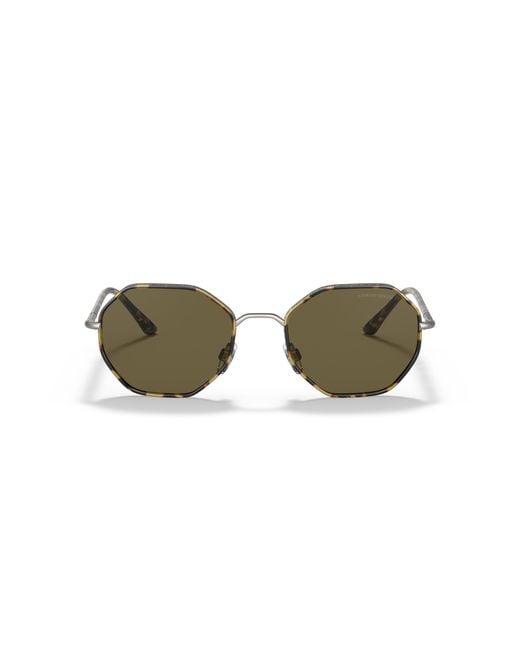 Giorgio Armani Black Ar6112J 300373 Sunglasses Metal Squared Normal for men