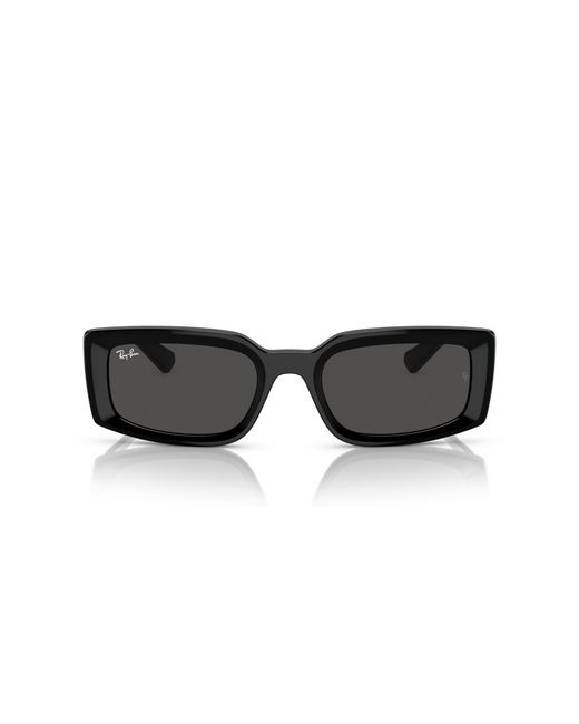 Ray-Ban Black Rb4395f Kiliane Low Bridge Fit Square Sunglasses