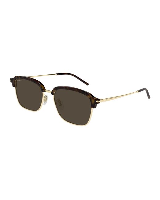 Gucci Black Gg1733Sk 002 Sunglasses Metal Round for men