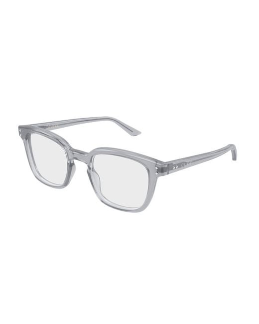 Gucci Black Gg2132O 007 Optical Frames Acetate Transparent Squared for men