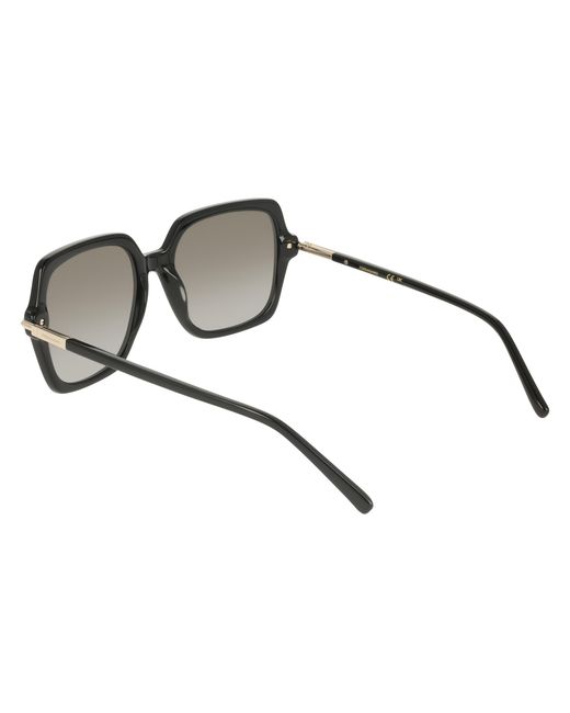 Ferragamo Black Sf2076S 001 Sunglasses Acetate Squared Normal