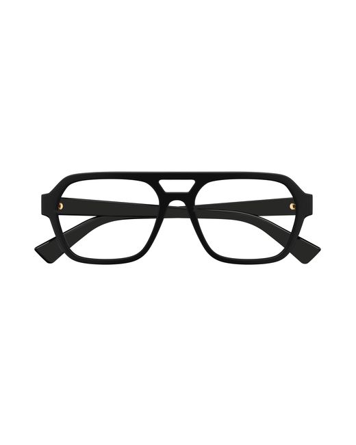 Bottega Veneta Black Bv1336Oa 001 Optical Frames Acetate Transparent Pilot for men
