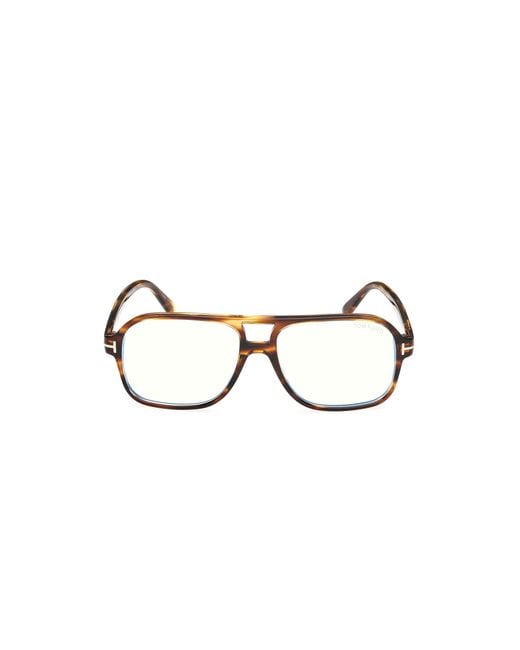Tom Ford Black Ft6058-B 055 Optical Frames Acetate Squared Normal for men