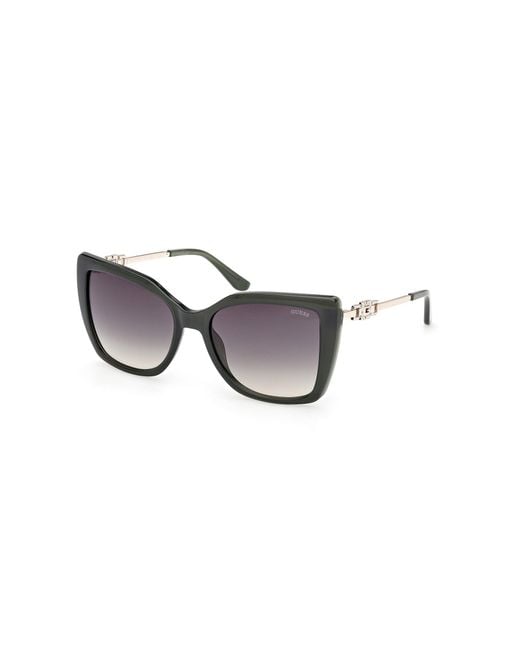 Guess Black Gu00266 96P Sunglasses Injected Squared Normal