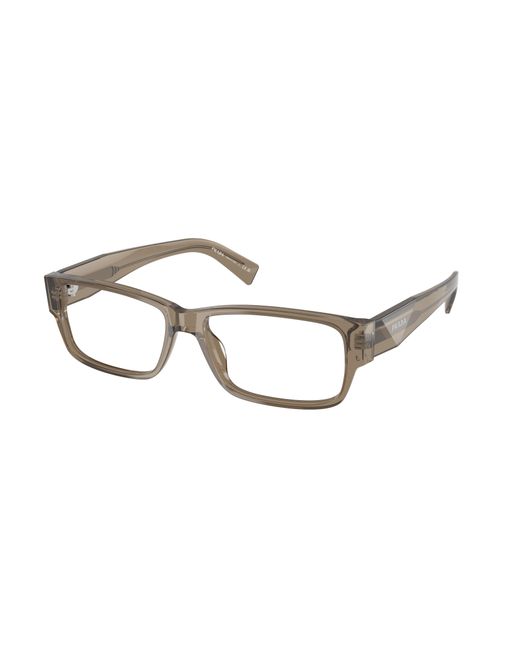 Prada Black Pr B09V 18T1O1 Optical Frames Acetate Transparent Squared Normal for men