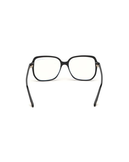 Tom Ford Black Ft5578-B 001 Optical Frames Acetate Geometric Normal