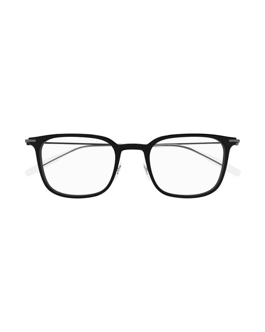 Montblanc Black Mb0100O 005 Optical Frames Plastic Squared for men