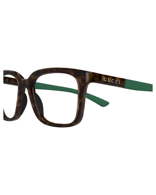 Gucci Black Gg1738O 003 Optical Frames Injected Transparent Squared for men