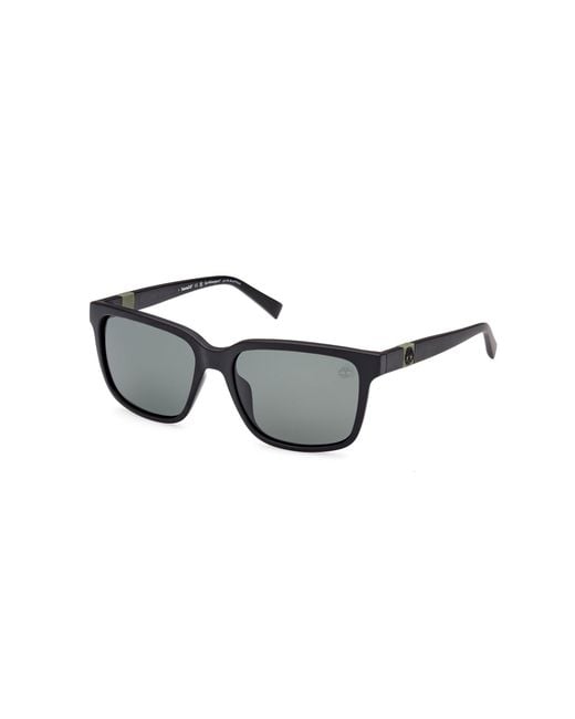 Timberland Black Tb9322-H 02R Sunglasses Injected Squared Polarized for men