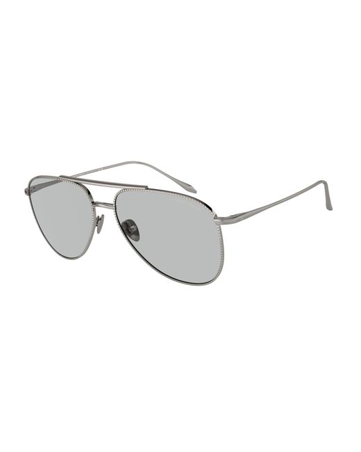 Giorgio Armani Black Ar6152 301087 Sunglasses Metal Pilot Normal