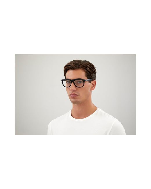 Gucci Black Gg1117O 001 Optical Frames Injected Transparent Squared for men