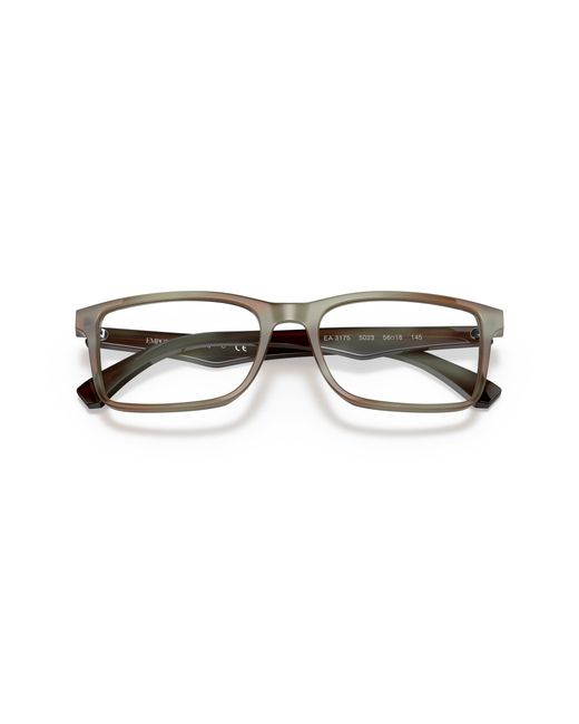 Emporio Armani Black Ea3175 5023 Optical Frames Plastic Squared for men