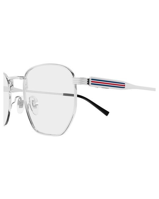 Gucci Black Gg1878O 003 Optical Frames Metal Transparent Squared for men