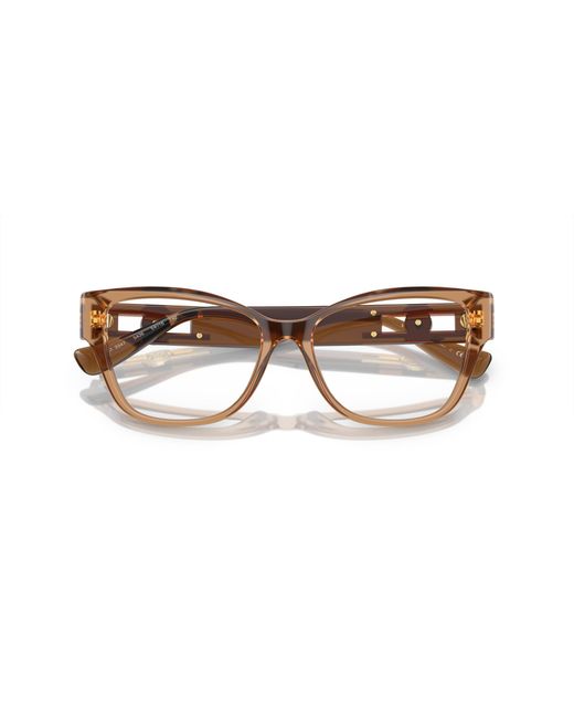 Versace Black Ve3347 5436 Optical Frames Acetate Transparent Pillow Normal