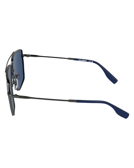 Karl Lagerfeld Black Kl370S 015 Sunglasses Metal Squared Normal for men
