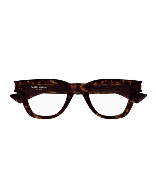 Saint Laurent Black Sl 789 Jacques Opt 002 Optical Frames Acetate Transparent Squared for men