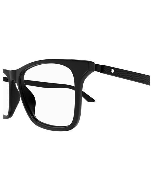 Montblanc Black Mb0359O 006 Optical Frames Acetate Transparent Squared for men