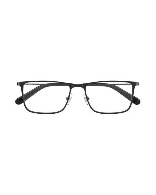 Montblanc Black Mb0464O 002 Optical Frames Metal Transparent Squared for men