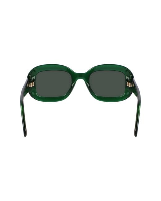 Ferragamo Green Sf2038Se 317 Sunglasses Round Normal